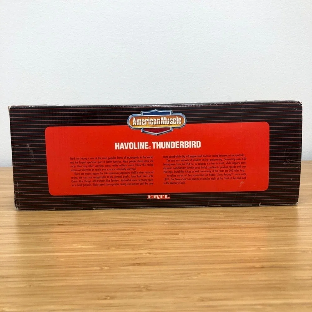 ERTL American Muscle Havoline Thunderbird 1/18 Scale Black Davey Allison 28 7458
